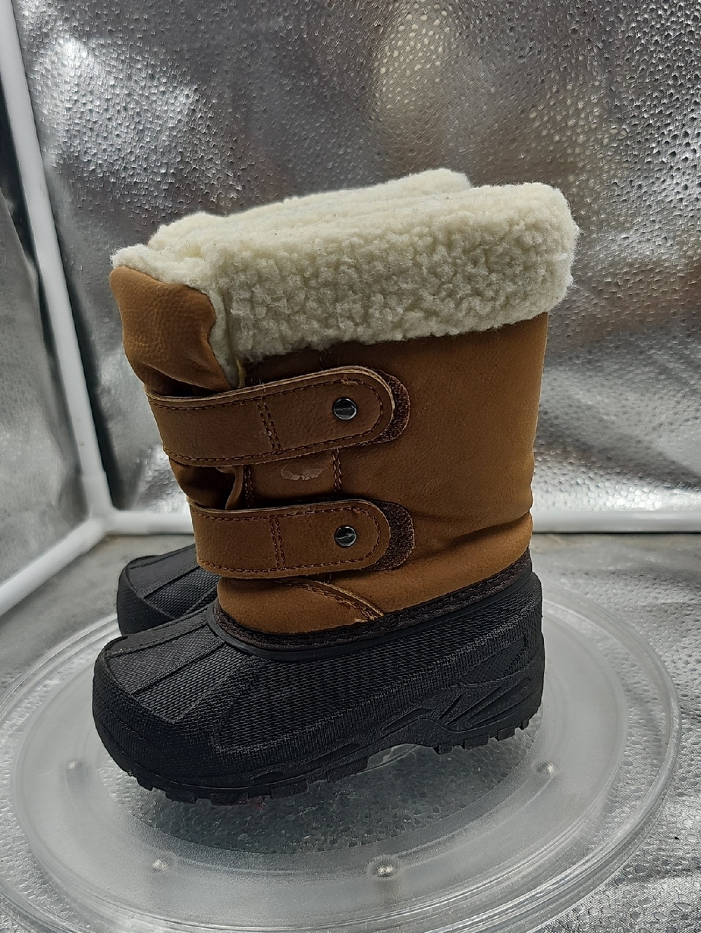 S Tan And Dark Brown Koala Kids Boots - Picture 2 of 8